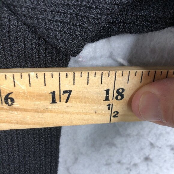 Vintage Anne Crimmins  Sweater Womens Small Black Cheetah Print Career Scarf 80s - Picture 4 of 16